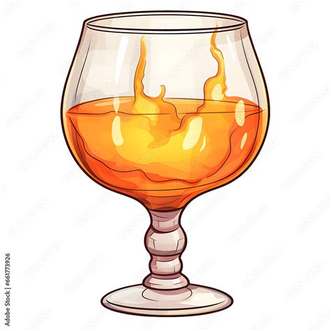 cartoon clipart  snifter glass clipart alcohol clipart transparent