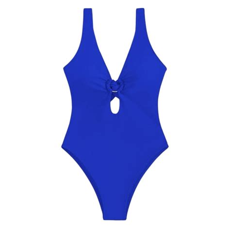 Celivon One Piece Swimsuit For Women Sexy Bikini With Tie Straps Solid Color Bathing Suit Pool
