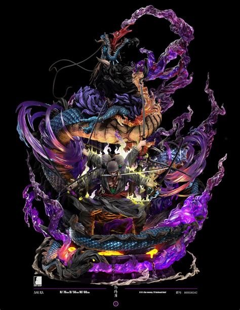 One Piece Roronoa Zoro Vs Kaido Resin Statue Von Last Sleep