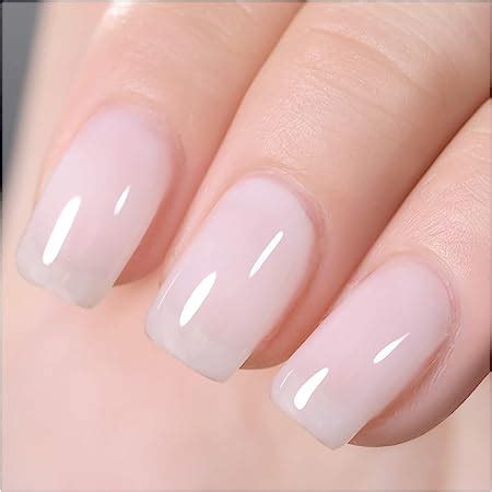 Amazon Gaoy Jelly Nude Gel Nail Polish Ml Sheer White Translucent Soak Off Gel Polish