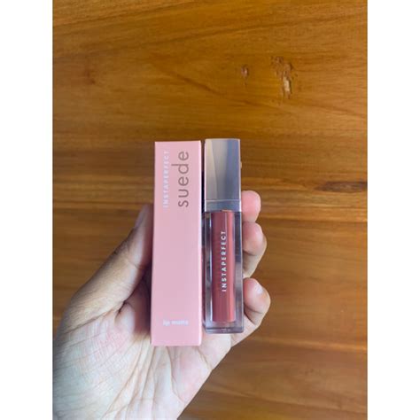 Jual PRELOVED Instaperfect Suede Lip Matte MLBB Nude Lip Cream Cover Blurry Transfer