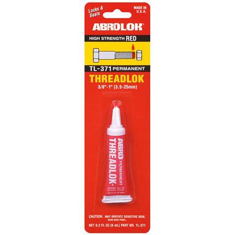 Abrolok Threadlok - High Strength Permanent Adhesive – Motomox