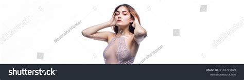 Beautiful Sexy Lady Elegant Nude Bodysuit Stock Photo 2162771099 Shutterstock