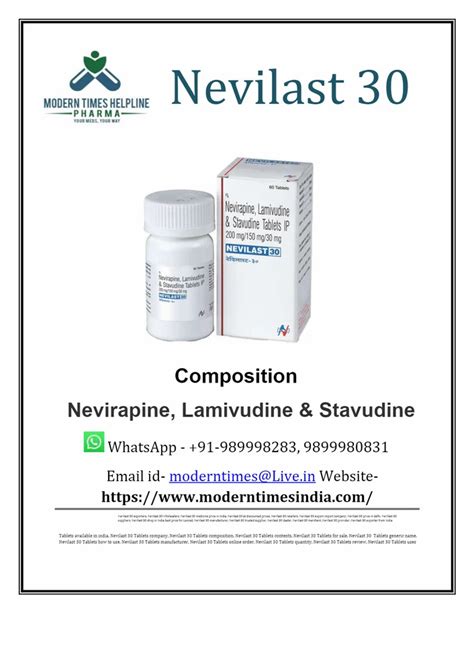 Nevilast Tablet At Best Price In New Delhi By Modern Times Helpline