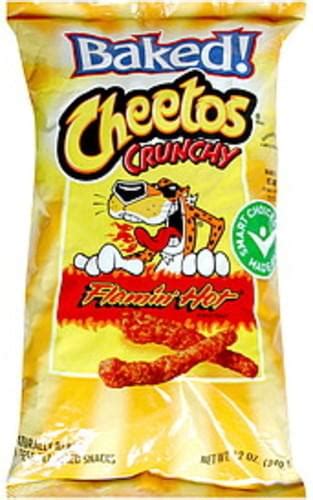 Cheetos Crunchy Flamin Hot Cheese Flavored Snacks Oz Nutrition Information Innit