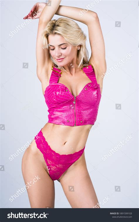 Lingerie Model Sexy Woman Pink Lingerie Stock Photo Edit Now