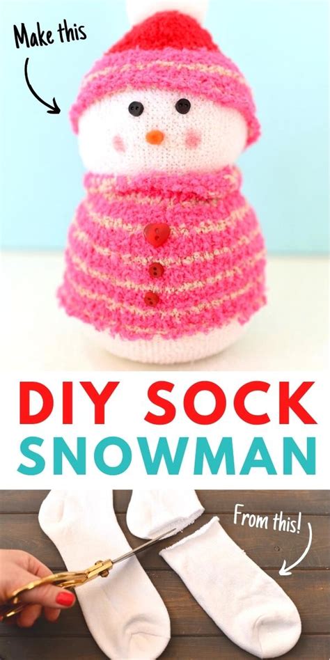How To Make The Cutest Sock Snowman In Minutes Make Life Lovely