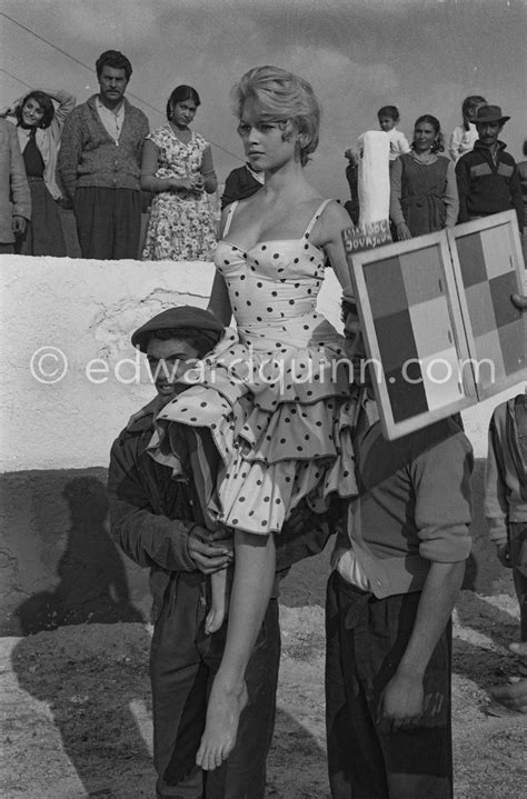 Brigitte Bardot During The Filming Of The Last Scenes Of Les