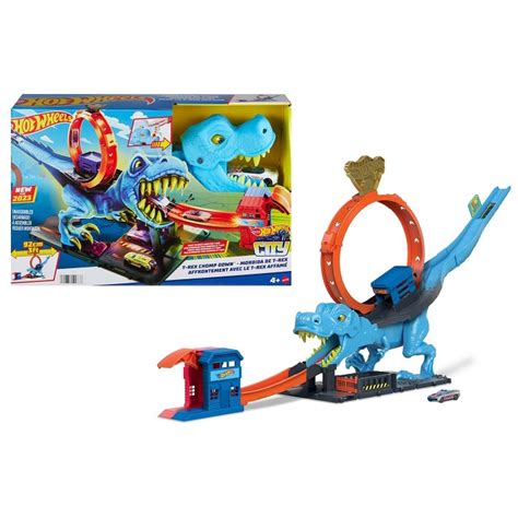 Pista Hot Wheels Ataque Do T Rex Devorador Mordida Do T Rex Mattel Hkx Shopee Brasil