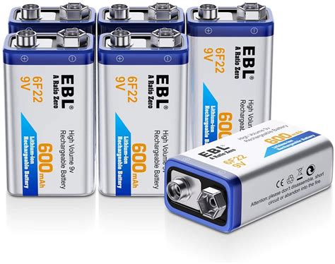 Household Batteries Ebl Volt Rechargeable Batteries Lithium Ion V