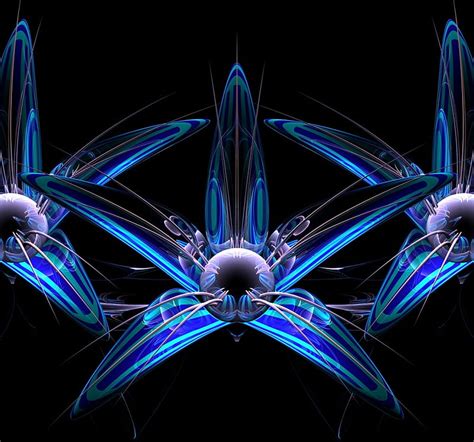 Abstract Ice Flower Wallpaper