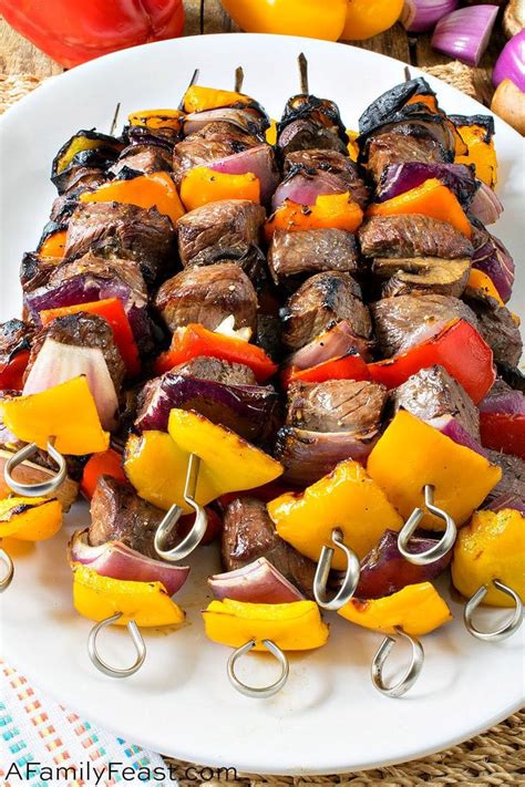 Our Shish Kabobs Are Made With Tender Sirloin Steak Thats Marinated In A Delicious Middle