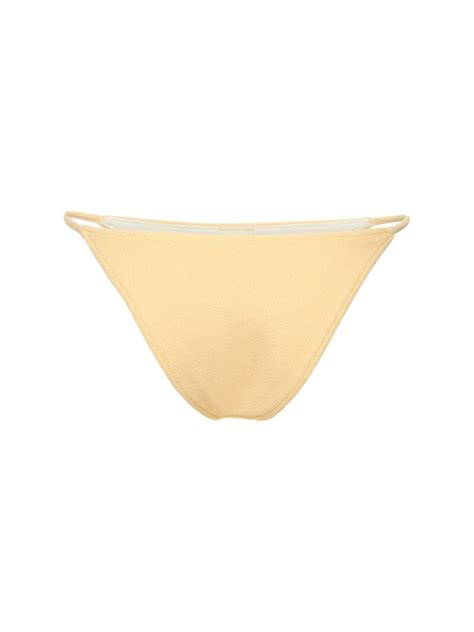 Zulu Zephyr Towelling Curve Bikini Brief In Yellow Modesens
