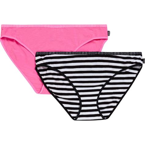 Bonds Bikini Hipster Briefs 2 Pack Pink Black BIG W