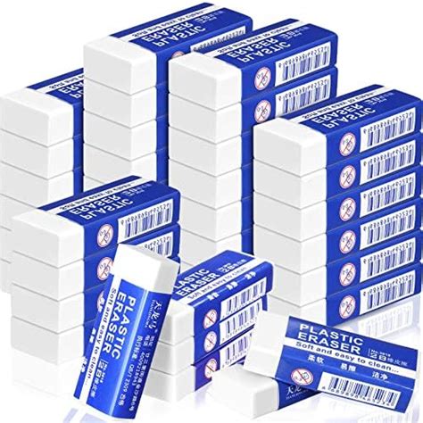 Pentel Hi Polymer Block Eraser Large White 36 Pack Zeh