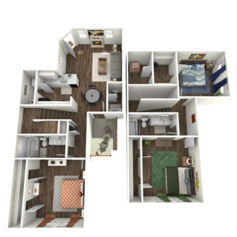 Floor Plans Of Apex Apartments In San Antonio Tx