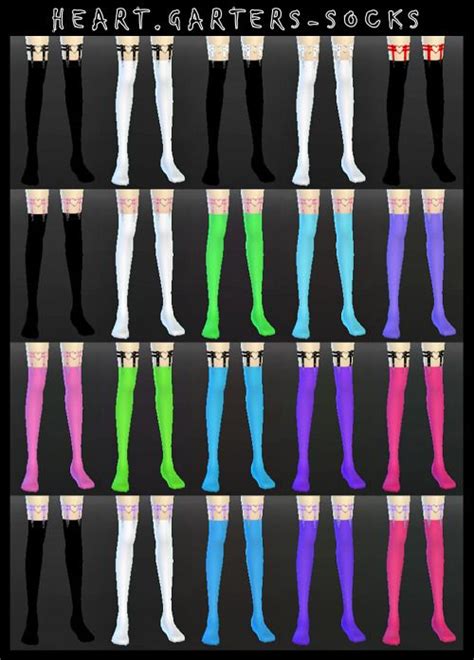 Heart Garter Socks At Decayclowns Sims Sims Updates Sims Sims