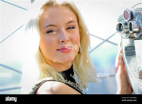 Recording Artist Zara Larsson Visits The Empire State Building In New