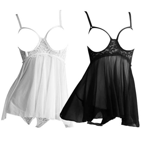 Jual L1243 Lingerie Baju Tidur Haram Babydoll A Line Open Cup Sexy Seksi Acak Jakarta Pusat