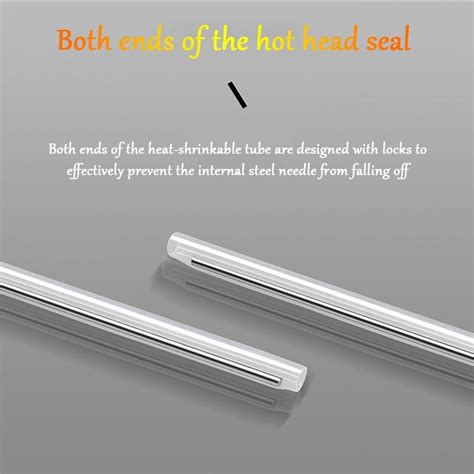 Pcs Pack Mm Single Pin Optical Fiber Heat Shrinkable Tube Optical Hot Melt Tube Alexnld