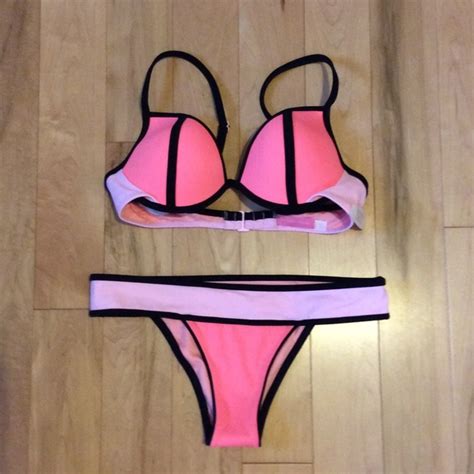 Victoria S Secret Victoria S Secret Colorblock Neon Itsy Bikini From Bethany S Closet On Poshmark