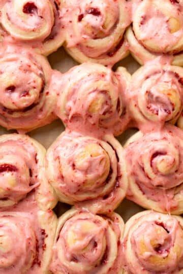 Strawberry Cinnamon Rolls Cambrea Bakes