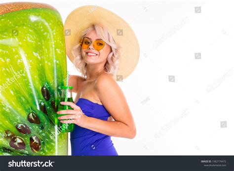 Sweet Blonde Girl Sexy Swimsuit Glasses Stock Photo Shutterstock