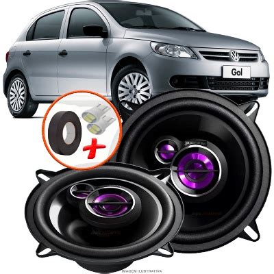 Alto Falante Pioneer Vw Gol G Traseiro Ts Br W Rms Ohms