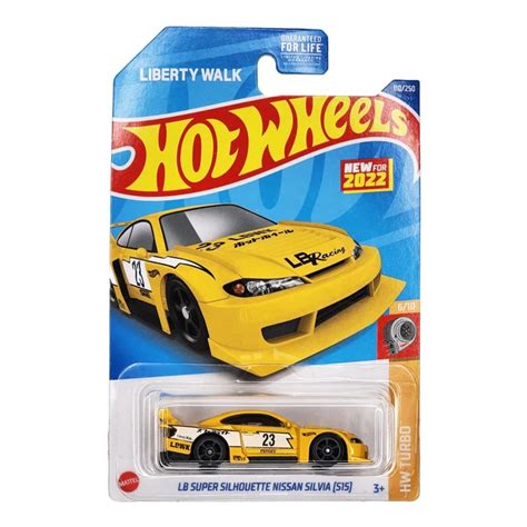 HOT WHEELS LB Super Silhouette Nissan Silvia S15 HW Turbo Jaune Voiture HCX15 2022 EUR 3 29