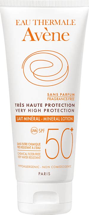 Молочко с минеральным экраном SPF 50+ | Термальная вода Авен в Минске и ...