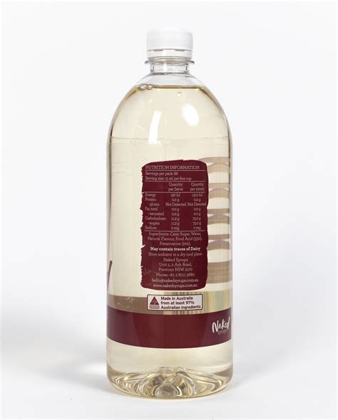 Naked Syrups Hazelnut Flavouring 1Ltr Grand Central Coffee