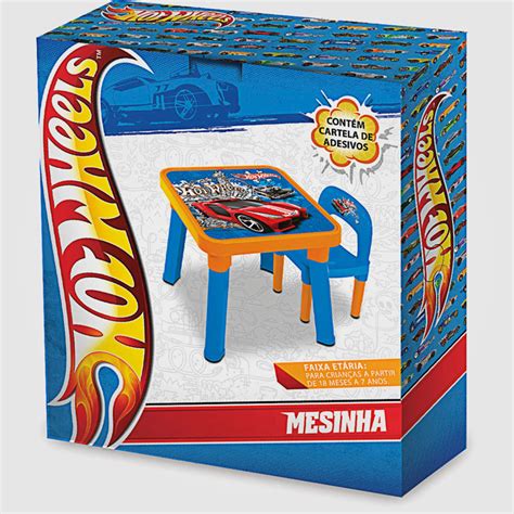 Mesa Cadeira Hot Wheels Fun Divirta Se Compre Agora Dafiti Brasil