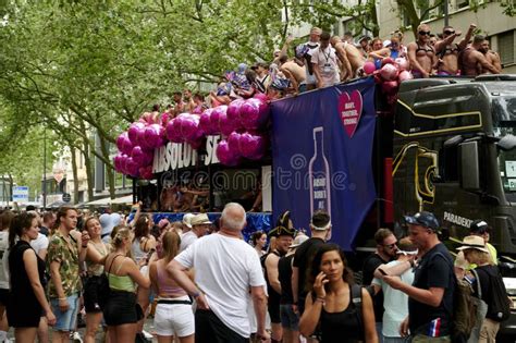 Participant Of Street Parade Of The Christopher Street Day CSD Gay Pride LGBT Editorial