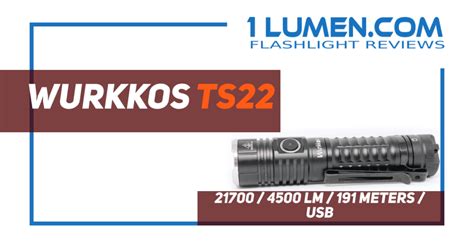 Wurkkos flashlight reviews | Performance tested | 1Lumen.com