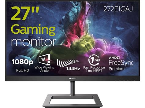 PHILIPS 272E1GAJ 27 Zoll Full-HD Gaming Monitor (1 ms Reaktionszeit ...