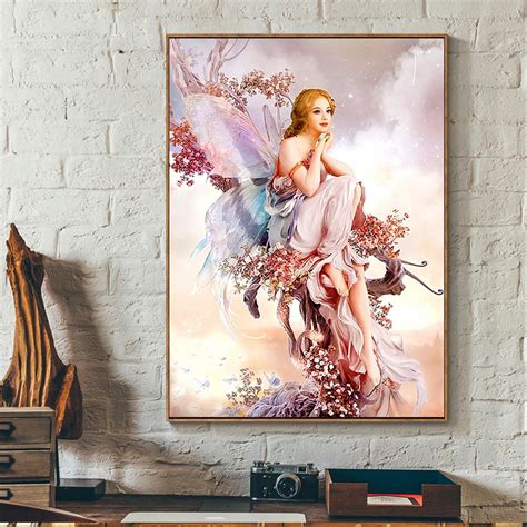 40X50 см 5D полная алмазная живопись вышивка крестиком Бабочка Фея ...