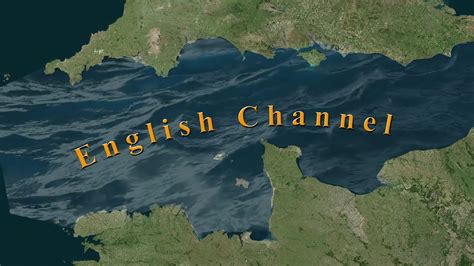 English Channel Map 30813630 Stock Video at Vecteezy