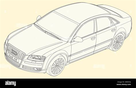 Audi A8 Stock Vector Images Alamy