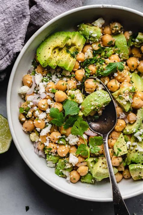 Chickpeas and Avocado Salad - Platings + Pairings