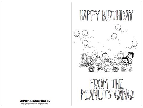 Peanuts Gang Happy Birthday Greeting Card | Happy birthday greeting ...