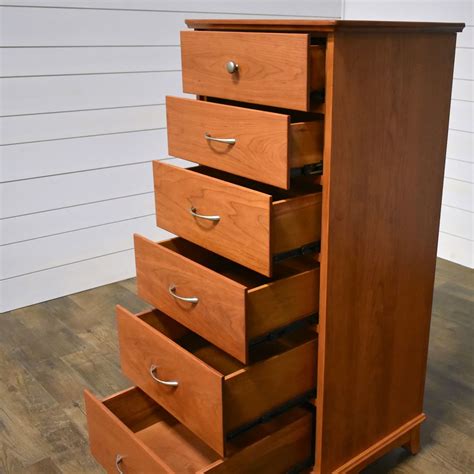 Crescent Lingerie Chest In Cherry Ohio Hardwood Upholstered Furniture