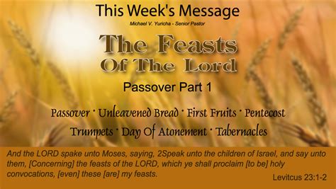 Feasts Of The Lord The Passover Part One Judah Ministries