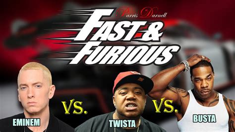 Eminem Vs Twista Vs Busta Rhymes Whos Faster Youtube