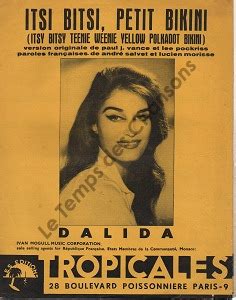 Partition Itsi Bitsi Petit Bikini Tropicales