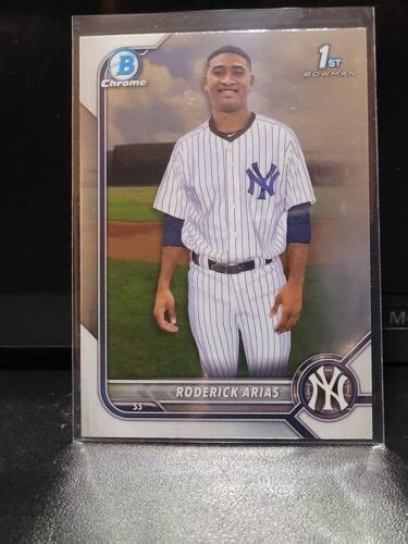 Bowman Chrome Roderick Arias Bcp Prospects Rookie Card Rc