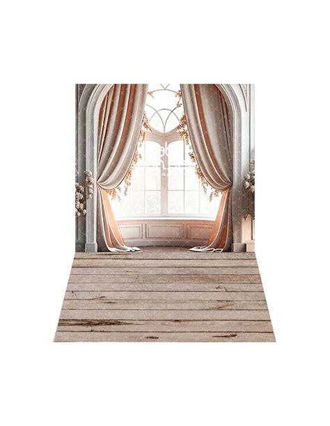 Ventana clásica en nude fondo fotográfico pared y suelo