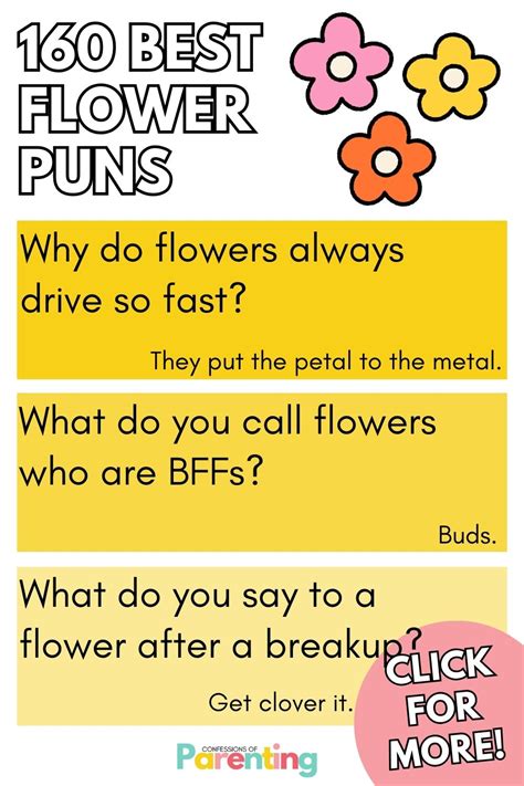 160 Best Flower Puns That Will Make Your Daisy