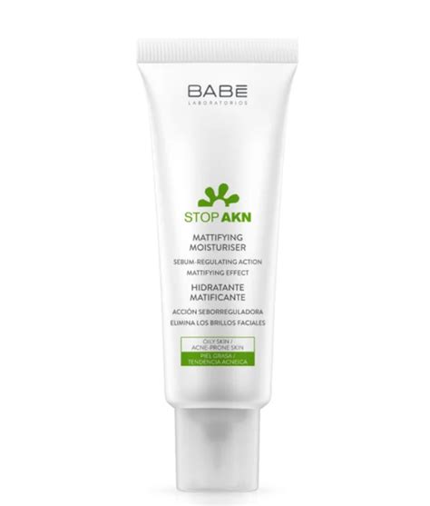Kem dưỡng ẩm kiềm dầu trị mụn BABE Stop AKN Mattifying Moisturiser 50m