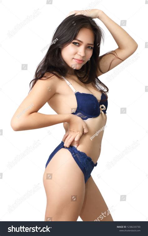 Sexy Asian Woman Blue Bikini On Stock Photo Shutterstock