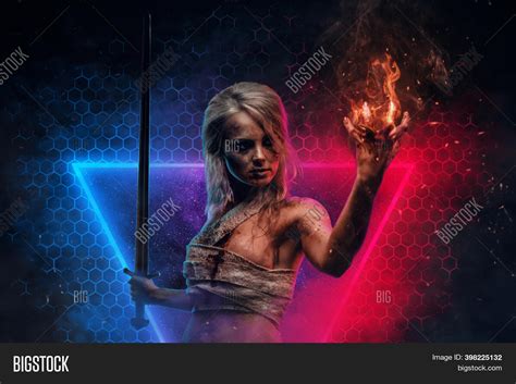 Holding Sword Battle Image And Photo Free Trial Bigstock